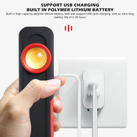Lampe d'inspection LED rechargeable pour détailing auto, magnétique, 4 modes de lumière