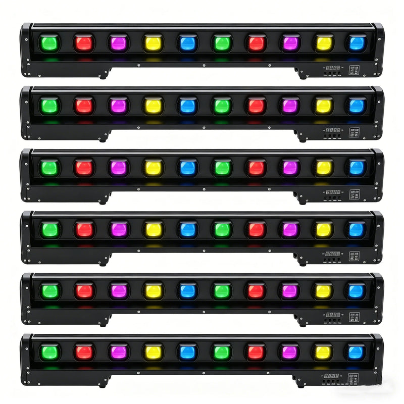 Barre LED à tête mobile 10 faisceaux de 15 W, 99 cm, DMX, à l'unité ou par lot
