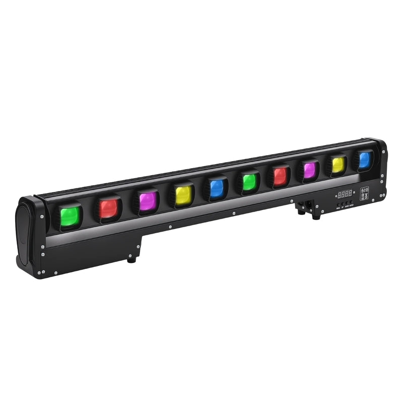 Barre LED à tête mobile 10 faisceaux de 15 W, 99 cm, DMX, à l'unité ou par lot