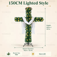Sapin lumineux en croix – vue 18