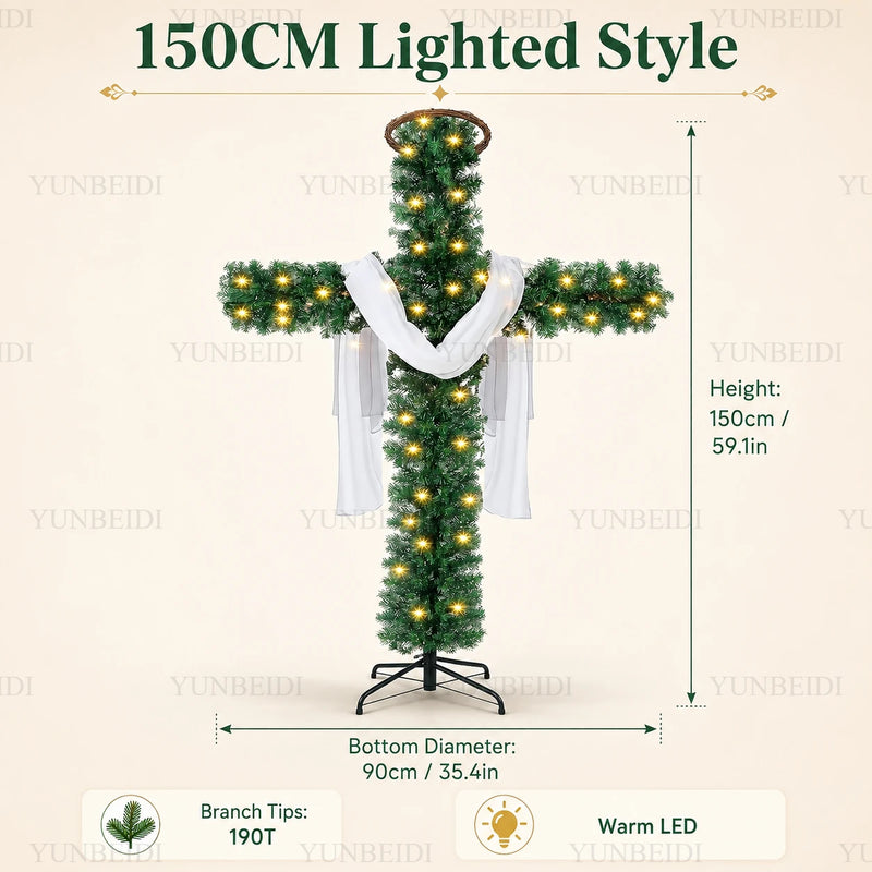 Sapin lumineux en croix – vue 18