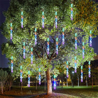 Guirlande lumineuse pluie de météores LED 220 V, 1 ou 3 brins de 1,5 m, 120 à 360 LED