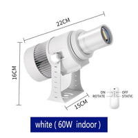 Projecteur gobo personnalisé IP67 rotatif, noir ou blanc, 35 à 100 W