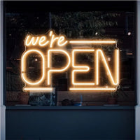 Panneau lumineux ouvert OPEN en néon LED, alimentation USB, 10 modèles