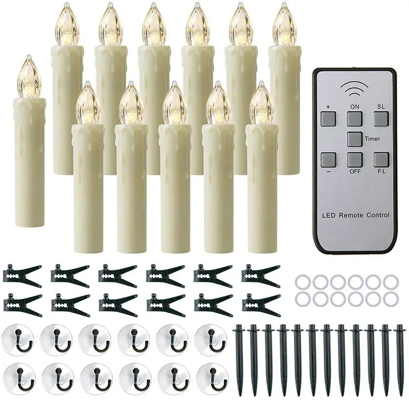 Bougies LED ivoire avec télécommande – vue 14