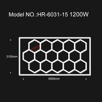 Éclairage LED hexagonal – vue 15