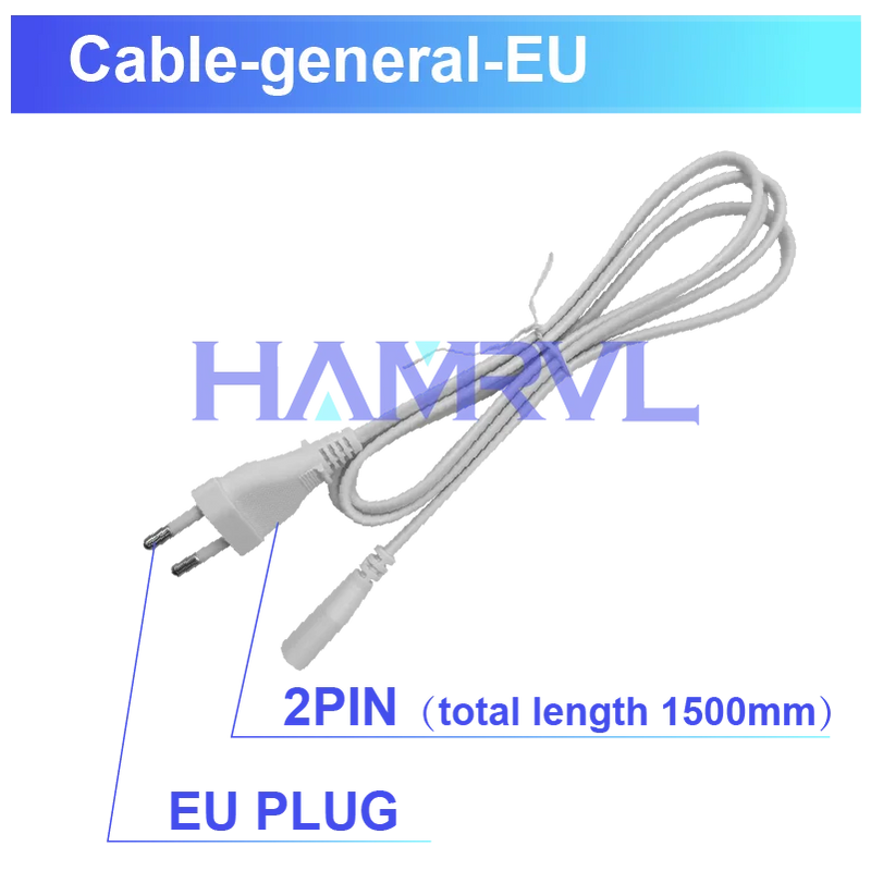 Éclairage hexagonal à la pièce – câble d'alimentation, prise européenne