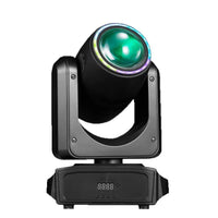 Mini lyre LED beam 2 x 60 W à anneau RGB, 180 W, DMX 16 ou 24 canaux
