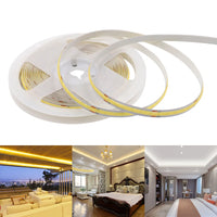 Ruban LED COB blanc – bobine et ambiances de salon, de chambre et de plafond