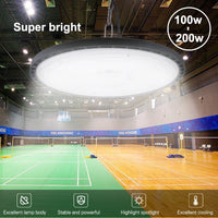 Lampe d'atelier LED UFO 100 à 200 W, 6000 K, IP65