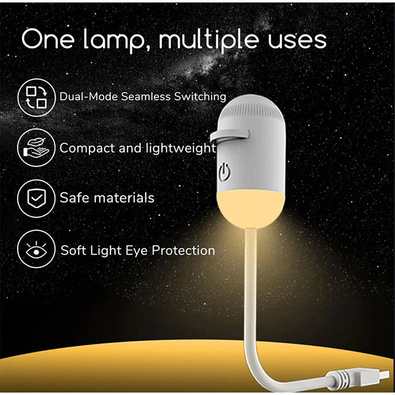 Veilleuse projecteur d'étoiles tactile – capsule et sa veilleuse chaude, dual mode : projection et lumière douce