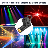 Pinspot LED RGBW 30 W DMX, lot de 2