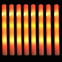 Bâtons lumineux LED en mousse, lot de 30, 3 modes, 9 coloris