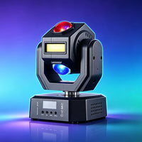 Mini lyre LED 50 W, faisceaux colorés, flash doré, DMX 13 canaux, télécommande