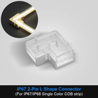Connecteur bande LED COB IP67 – connecteur d'angle en L