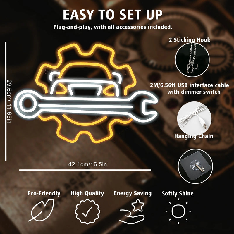 Néon LED USB pour garage – vue 64