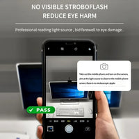 Barre lumineuse écran 50 cm – test sans scintillement avec l'appareil photo d'un téléphone