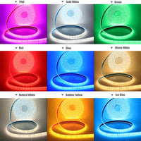 Ruban LED extérieur IP68, 120 LED/m, 12/24 V, 0,5 à 20 m