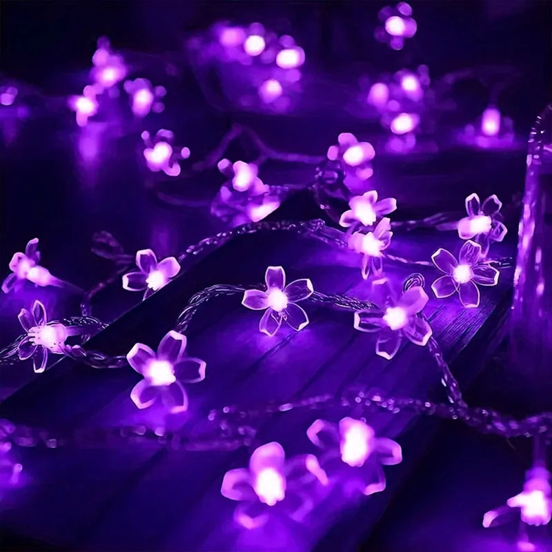 Guirlande lumineuse fleurs de cerisier 10 m – vue 12
