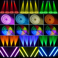 Lyre beam 7R 230 W à halo LED RGB, zoom de 0 à 4°, 14 gobos, DMX 18 canaux