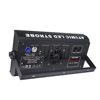 Stroboscope LED DMX 200 W, 48 zones RGB et 8 zones blanches