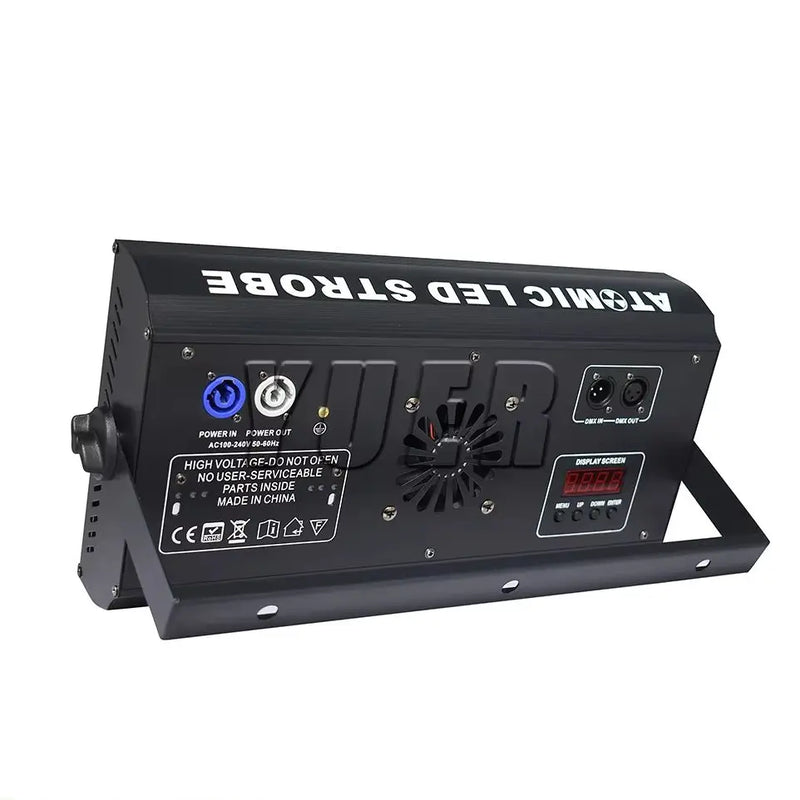 Stroboscope LED DMX 200 W, 48 zones RGB et 8 zones blanches