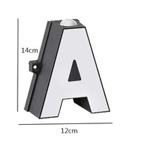 Lettre lumineuse murale LED – cotes de la lettre A, 14 x 12 cm