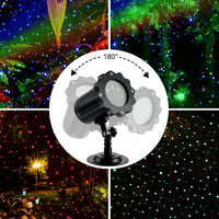 Projecteur laser de Noël extérieur RGB, effet lucioles, IP65