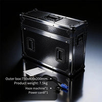 Machine à brouillard 2000 W en flight case – dimensions du flight case : 750 x 400 x 200 mm, poids de 7,5 kg