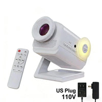 Projecteur d'étoiles holographique 3D – projecteur blanc avec télécommande et adaptateur secteur américain