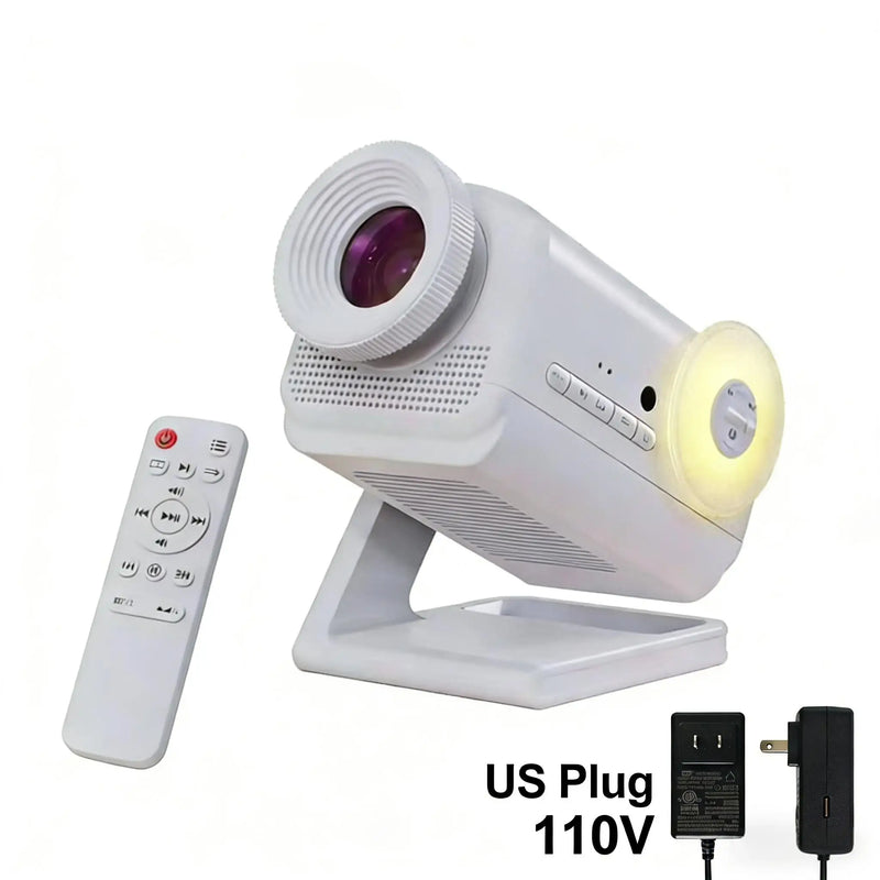 Projecteur d'étoiles holographique 3D – projecteur blanc avec télécommande et adaptateur secteur américain