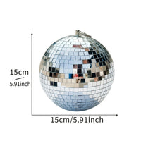 Boule à facettes en verre miroir – boule de 15 cm avec ses dimensions