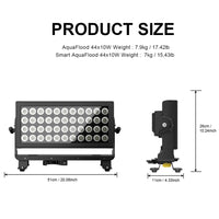 Projecteur LED extérieur IP65 44 x 10 W – dimensions 51 x 11 x 26 cm