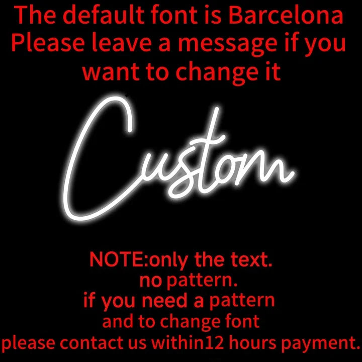 Néon LED personnalisé prénom ou texte, 20 à 100 cm