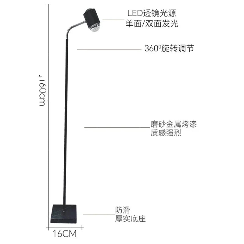 Lampadaire LED double face – vue 9