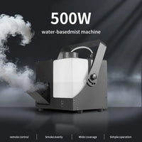 Machine à brume 500 W à base d'eau, DMX, réservoir rétroéclairé 1,5 L
