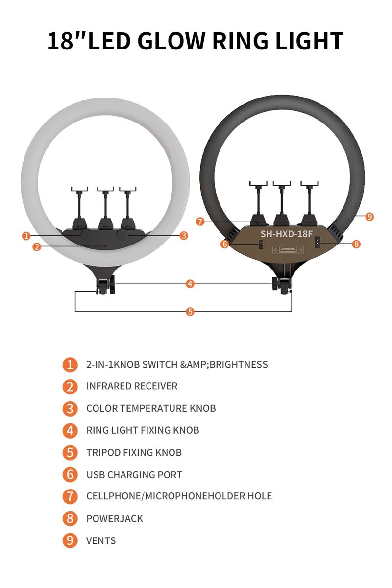 Ring light 18 pouces – vue 8