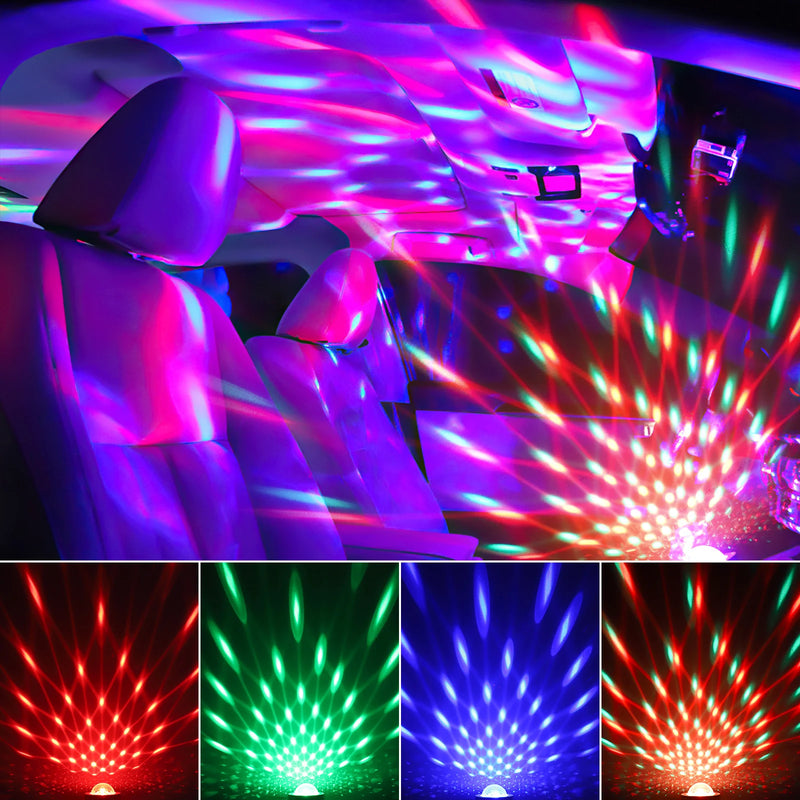 Mini boule disco LED rechargeable – effet lumineux dans un espace fermé