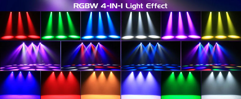 Mini lyre LED œil d'abeille – effets de couleur RGBW 4 en 1
