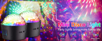 Mini boule disco LED rechargeable – les deux boules du lot