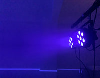 Projecteur PAR LED plat 7 LED RGBW ou RGBWA UV, lot de 4, DMX