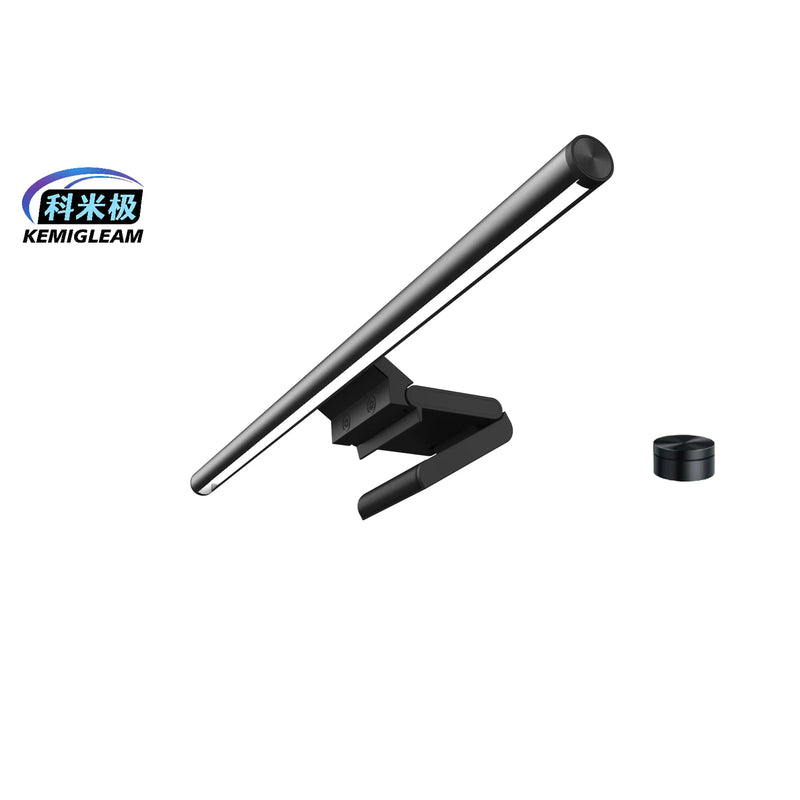 Barre lumineuse pour écran 42 cm – barre noire et molette sans fil, vue d'ensemble