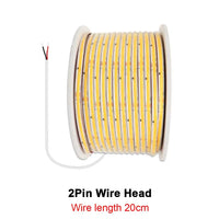 Ruban LED COB 220 V – rouleau avec câble de 20 cm à deux fils