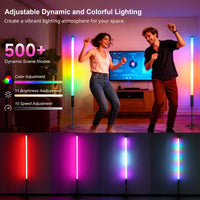 Tube LED RGB rechargeable 90 cm – vue 3