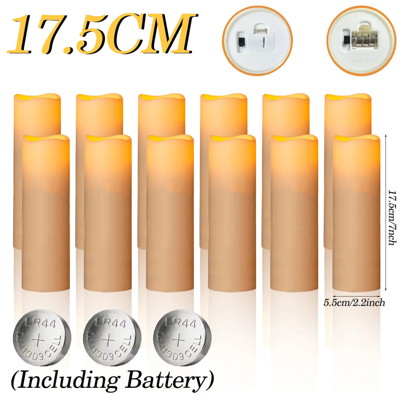 Bougies pilier LED ivoire – vue 25