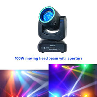 Lyre beam LED 100 W à anneau lumineux, 13 gobos, prismes 6 + 12, DMX 13 canaux