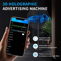 Ventilateur holographique 3D – commande par application mobile en WiFi