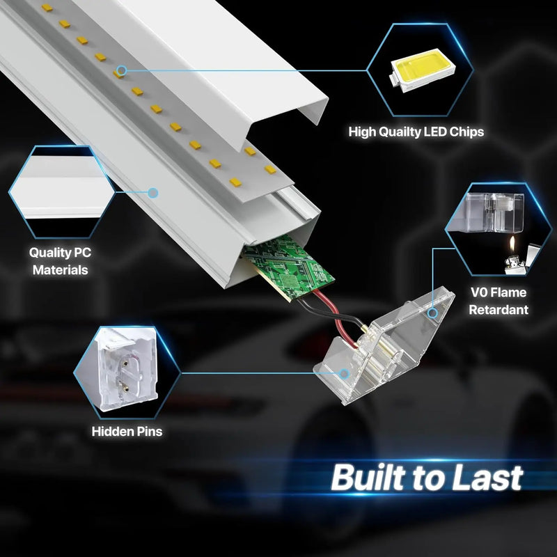 Éclairage LED hexagonal de garage – vue 20