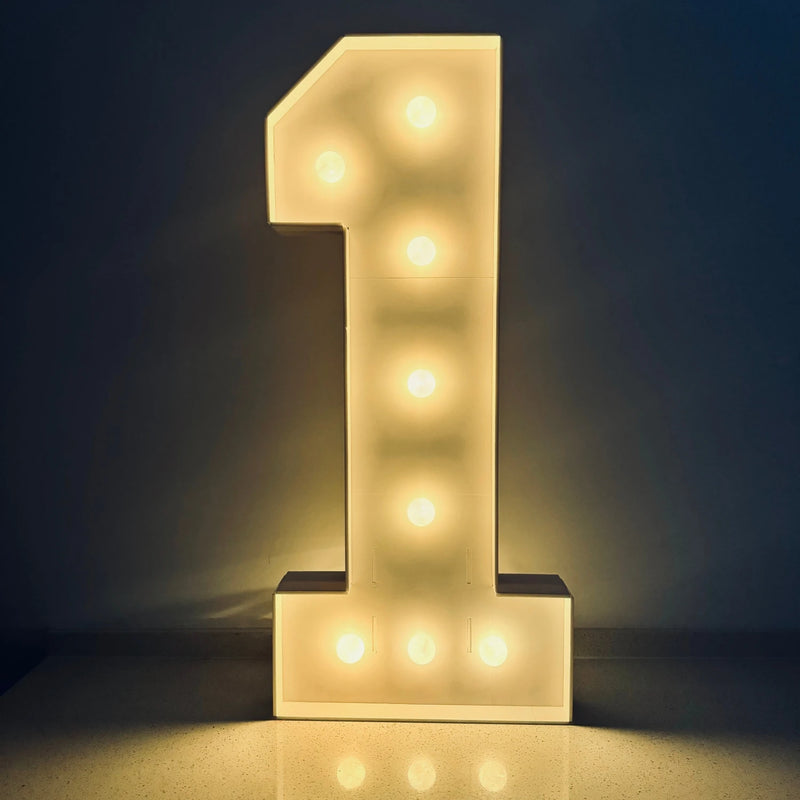 Chiffre marquee 73 cm – le chiffre 1 allumé