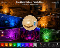 Lampe cube à ondulations d'eau – vue 13